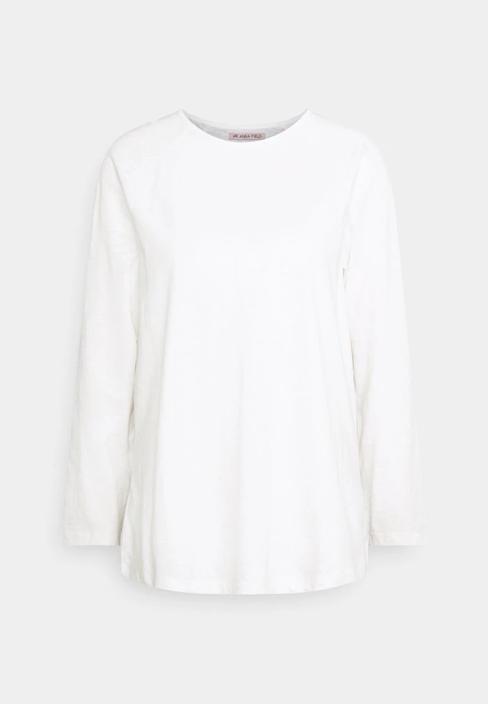 T-Shirt ANNA FIELD Anna Field Long Sleeved Top Blanche Femme | EED-6714639